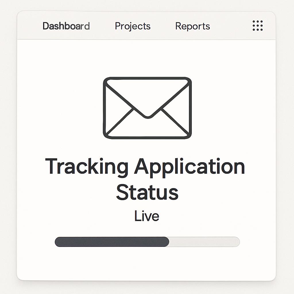 Tracked Application Status Live.